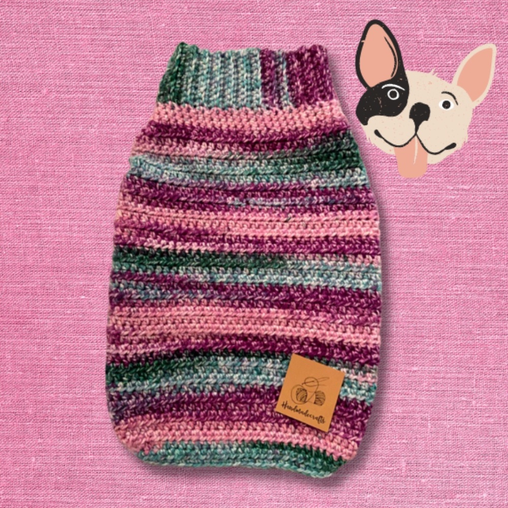 Cotton Candy Dog Sweater